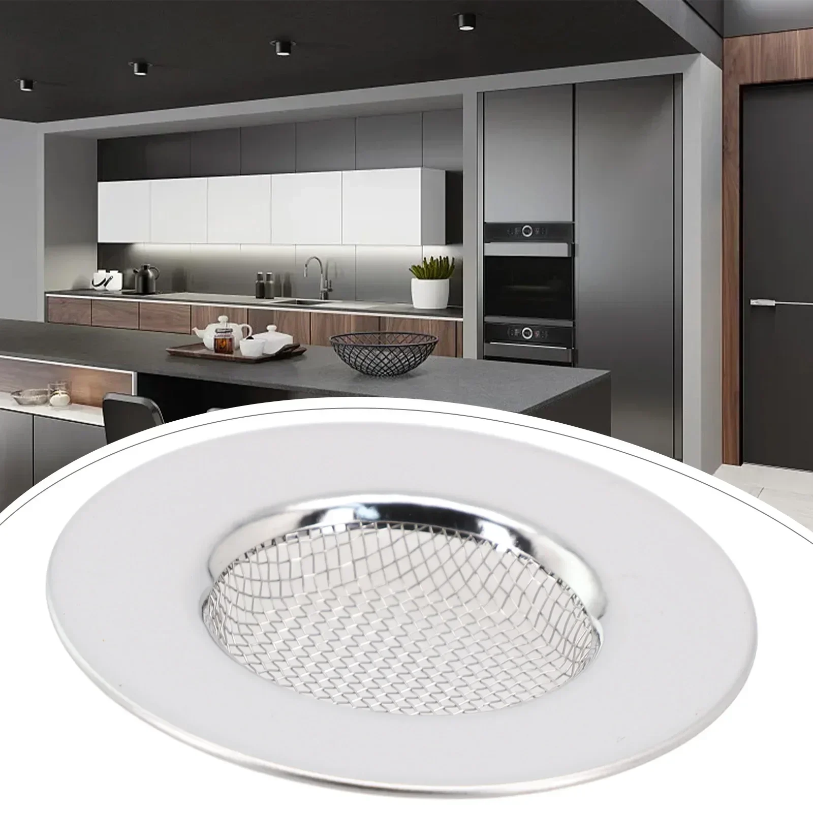 Stainless Steel Sink and Shower Hair Catcher Filter