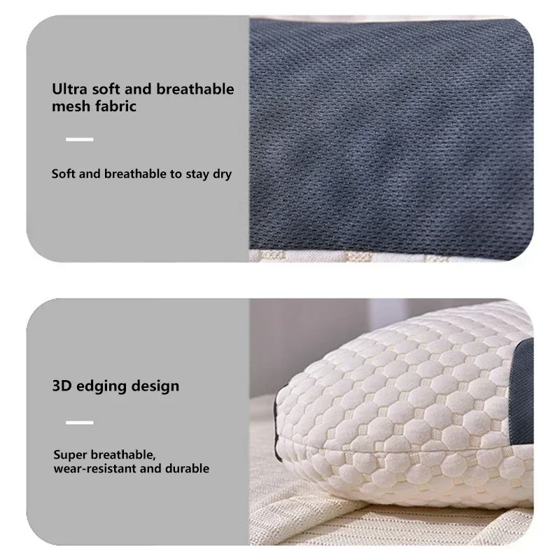 Description Picture 5 of itemNo collapse no deformation support massage pillow pillow to protect cervical vertebra to help sleep home pillow core
