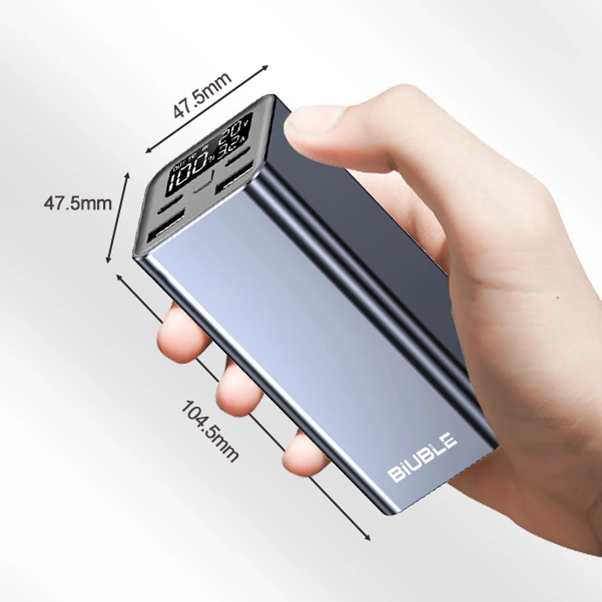 65W Mobile Power Bank 30000mAh Type-C Plug Fast Charging FCP SCP Mobile Power Bank Portable External Charger for Smartphones 3