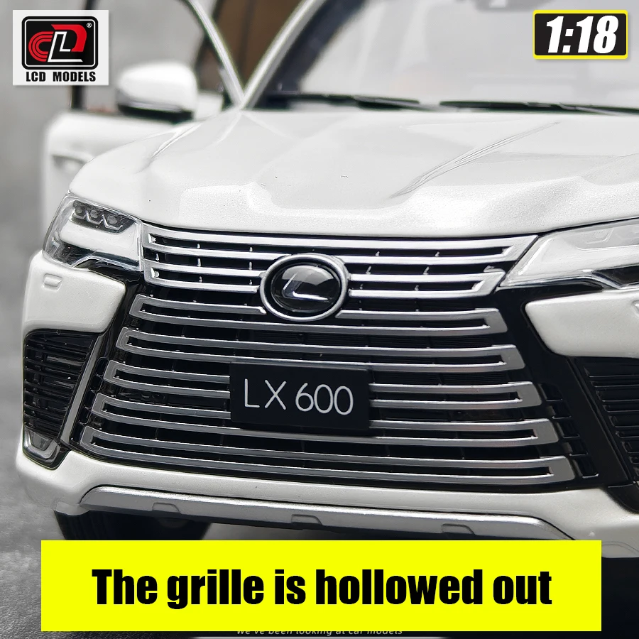 LCD 1:18 Lexus LX600 alloy car model SUV static decoration holiday