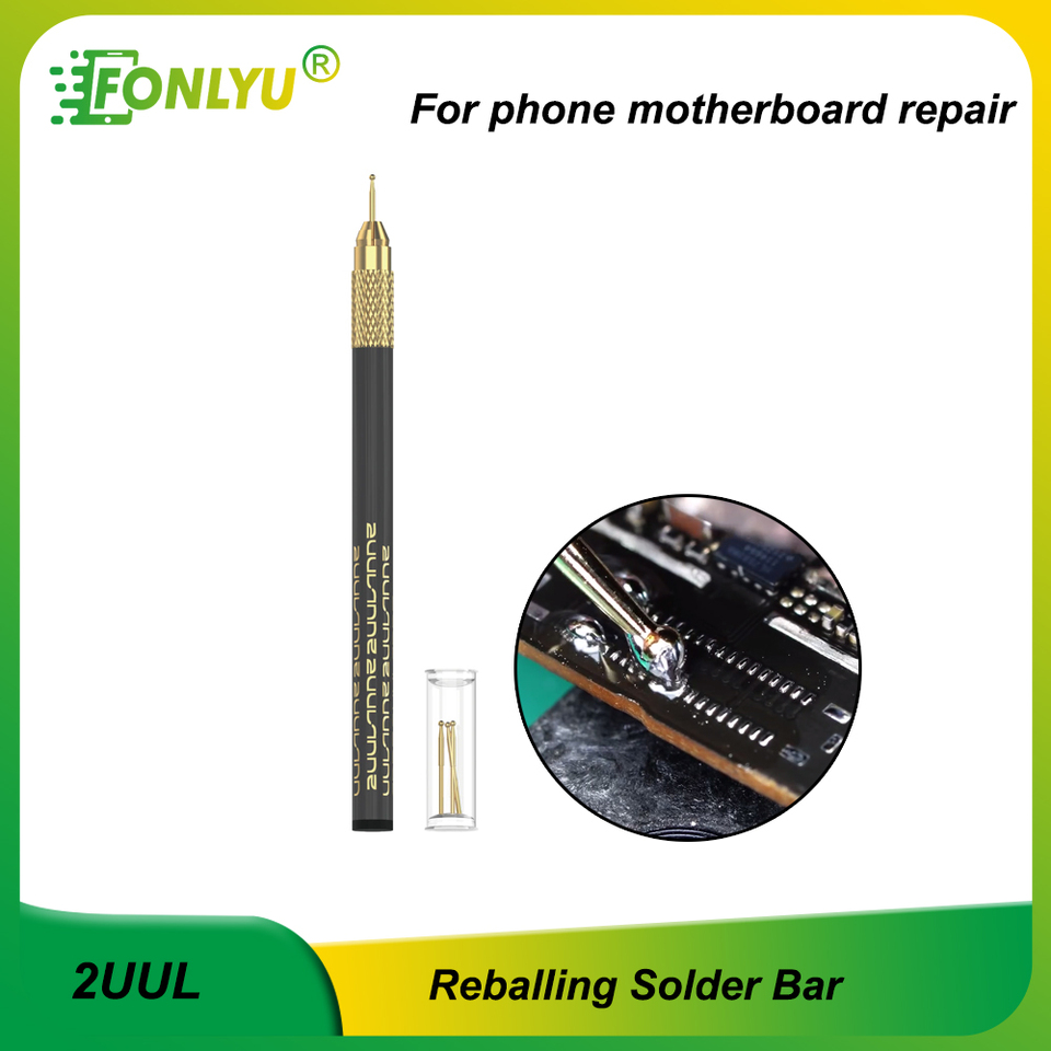 2UUL SC98 Gold Plated FPC Connector Reballing Solder Bar for Motherboard BGA Board CPU Chip Soldering Repair Suction Tin Tools