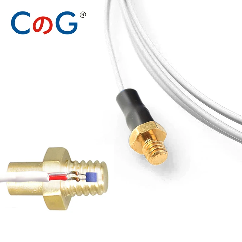 Cg k/pt100 Typ m3 m4 Kupfers ch rauben thermo element mit 0.5/1/2m hochpräzisem wasserdichtem Ptfe-Kabel 3D-Drucker-Temperatursensor