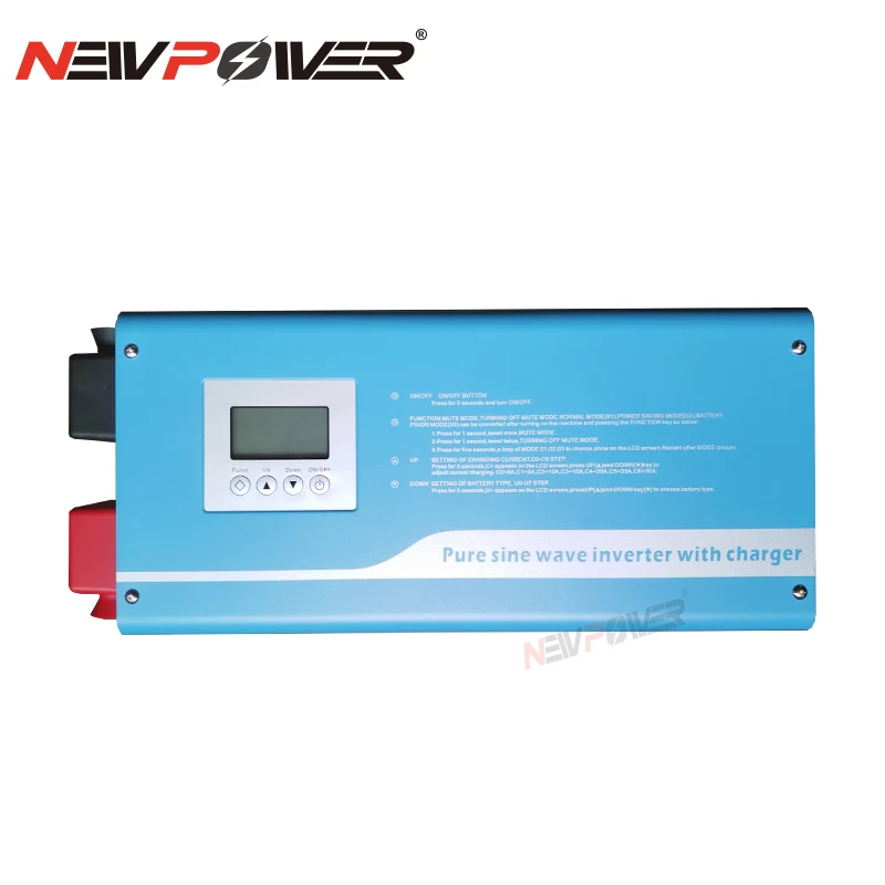 

China New Dual CPU intelligent control technology DC 12v/24v To AC 110V/220V Pure Sine Wave Inverter 1500W Solar Power Converter