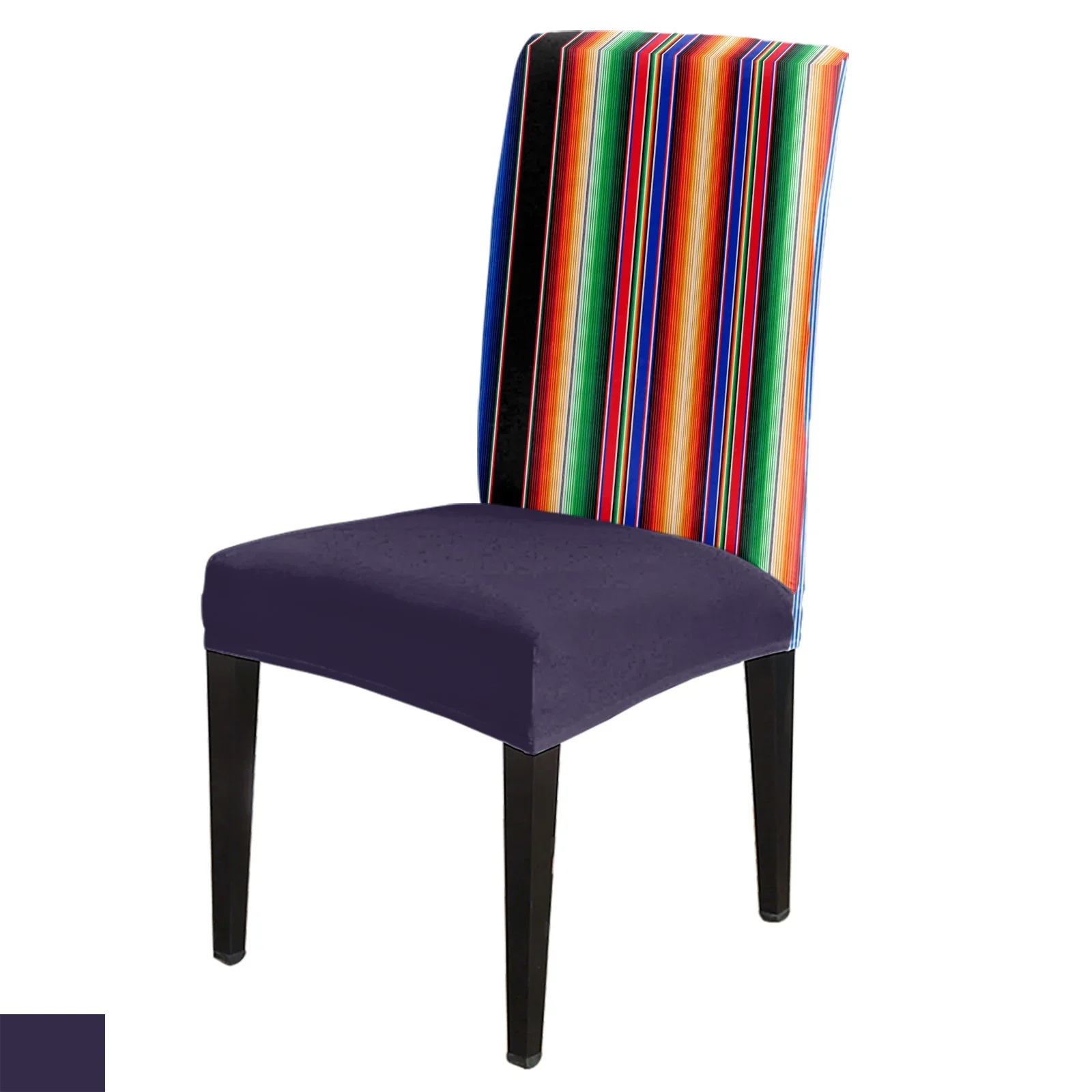 

Mexican Stripes Colorful Stripes Dining Chair Cover 4/6/8PCS Spandex Elastic Chair Slipcover Case for Wedding Home Dining Room