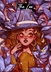 Ethereal Zodiac Witch 5D DIY Diamond Painting Embroidery Art Mosaic Decor Gift - AB FD Round 20X25cm (HKQTA188 - 5)