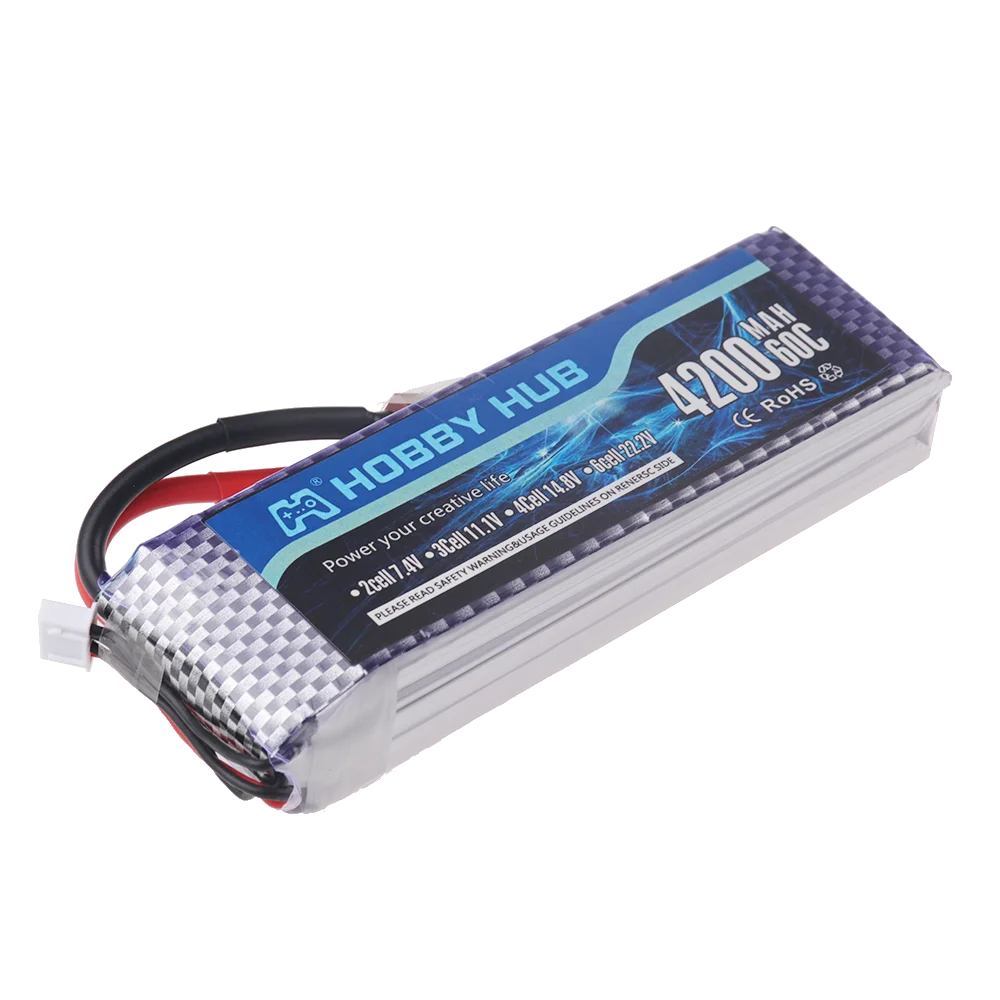 Batterie LiPo 11.1V 2200-5200mAh pour RC Drone Voiture