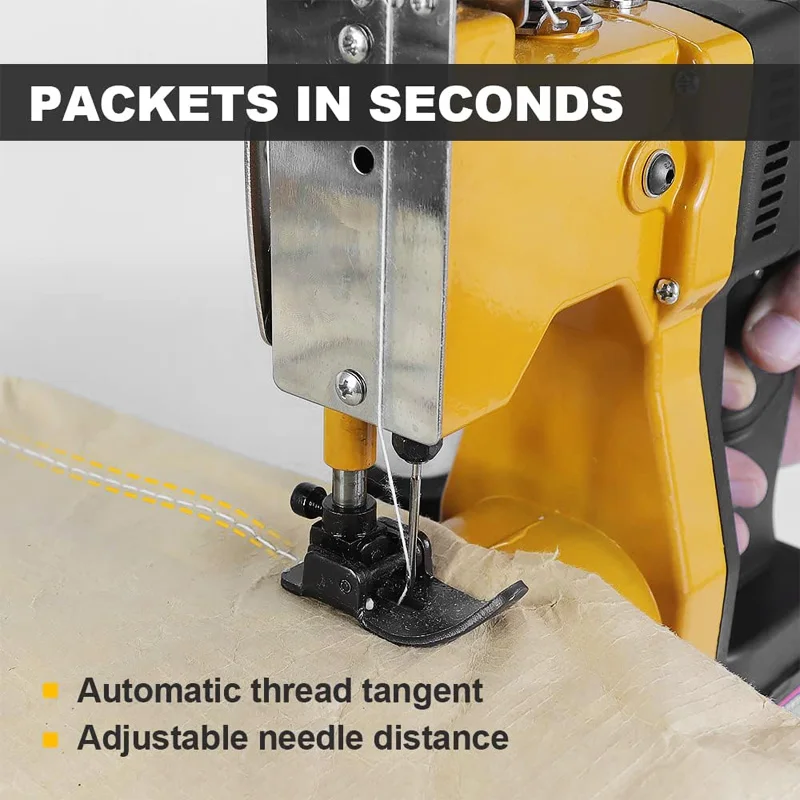 EGOD Portable Packaging Machine Electric Sewing Machine Lithium Battery Woven Bag Rice Bag Sealing for Makita Battery