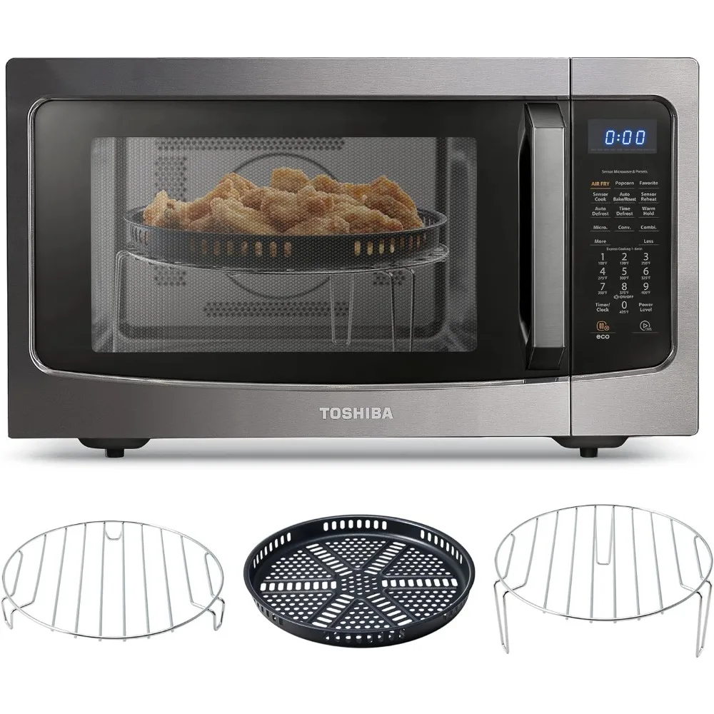 4-in-1 ML-EC42P(BS) Countertop Microwave Oven, Smart Sensor, Convection, Air Fryer Combo, Mute Function, Position Memory