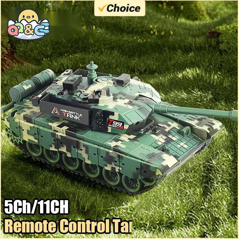 Remote Control Tracked Tank Toy with Sound and Light