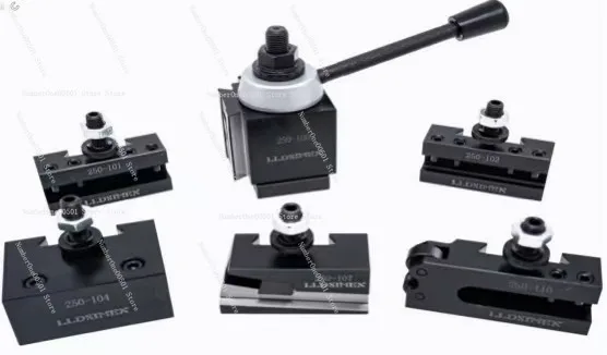250-000/250-100 고정밀 퀵 체인지 툴 포스트 보링 터닝 콤보 5종 공구 세트 CNC 선반 터렛