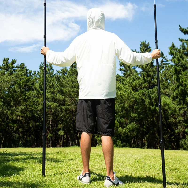 Carbon Fiber Tarp Pole Telescopic 3m Tarp Poles Telescope Lightweight Camping Poles Carbon Ultralight 2.4m Tent Pole Adjustable 5