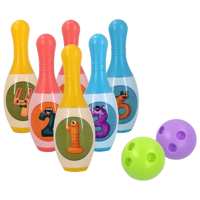 

Children Bowling Toy Set Indoor And Outdoor Activities Interactive Sports Games Educational Toys Durable Materials