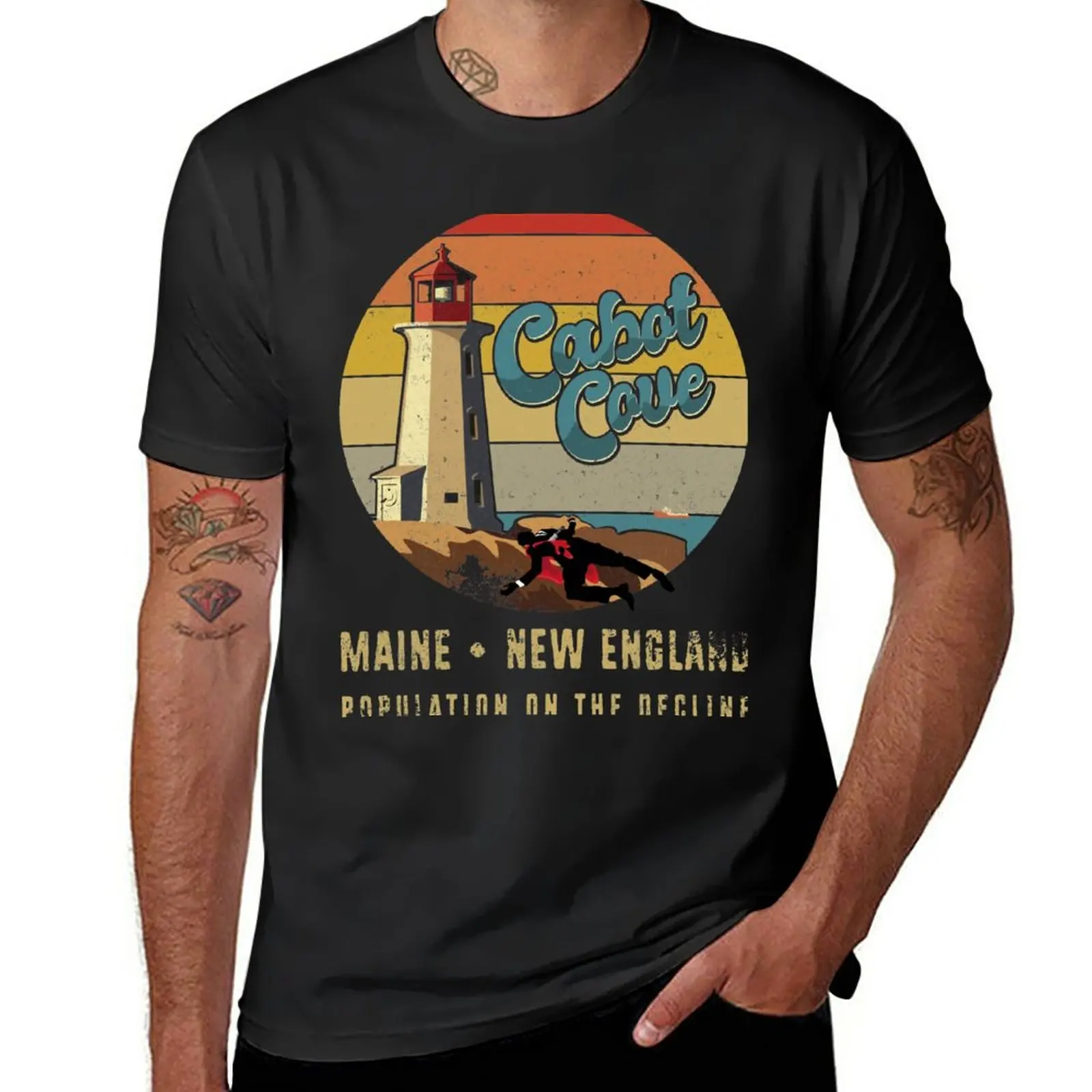 

Cabot Cove Vintage Sunset (Special Edition) T-Shirt vintage plus sizes funnys Short sleeve tee men