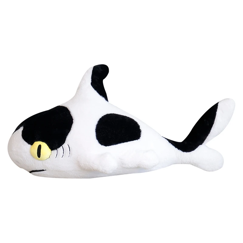 Sharkitty Plush Dolls Shark & Cat Combine Stuffed Animal Toys Cow Shark Sleeping Pillow Cushion for Kids Birthday Gifts