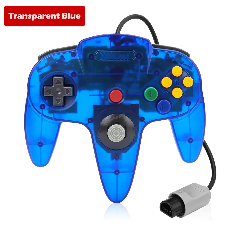 8 色有線ゲームパッド N64 コンソールジョイパッド制御 N64 クラシックジョイスティックレトロゲームコンソールゲームパッドアクセサリー