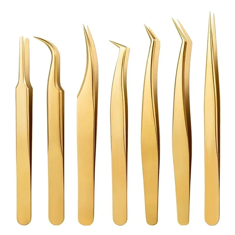 False Eyelashes Tweezers Eyelash Tweezers False Eyelash Extensions Personal Curved Strip Eyelashes Brow Clamps Makeup Tools Tweezer Makeup Tools