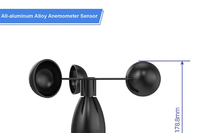 ZTS-3000 Wind Speed and Direction Sensor RS485 Cup Anemometer 4-20mA Output for
