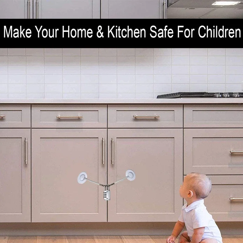 Baby safety refrigerator lock 1 sticky with padlock safety refrigerator door child protection window lock drawer window safety lock