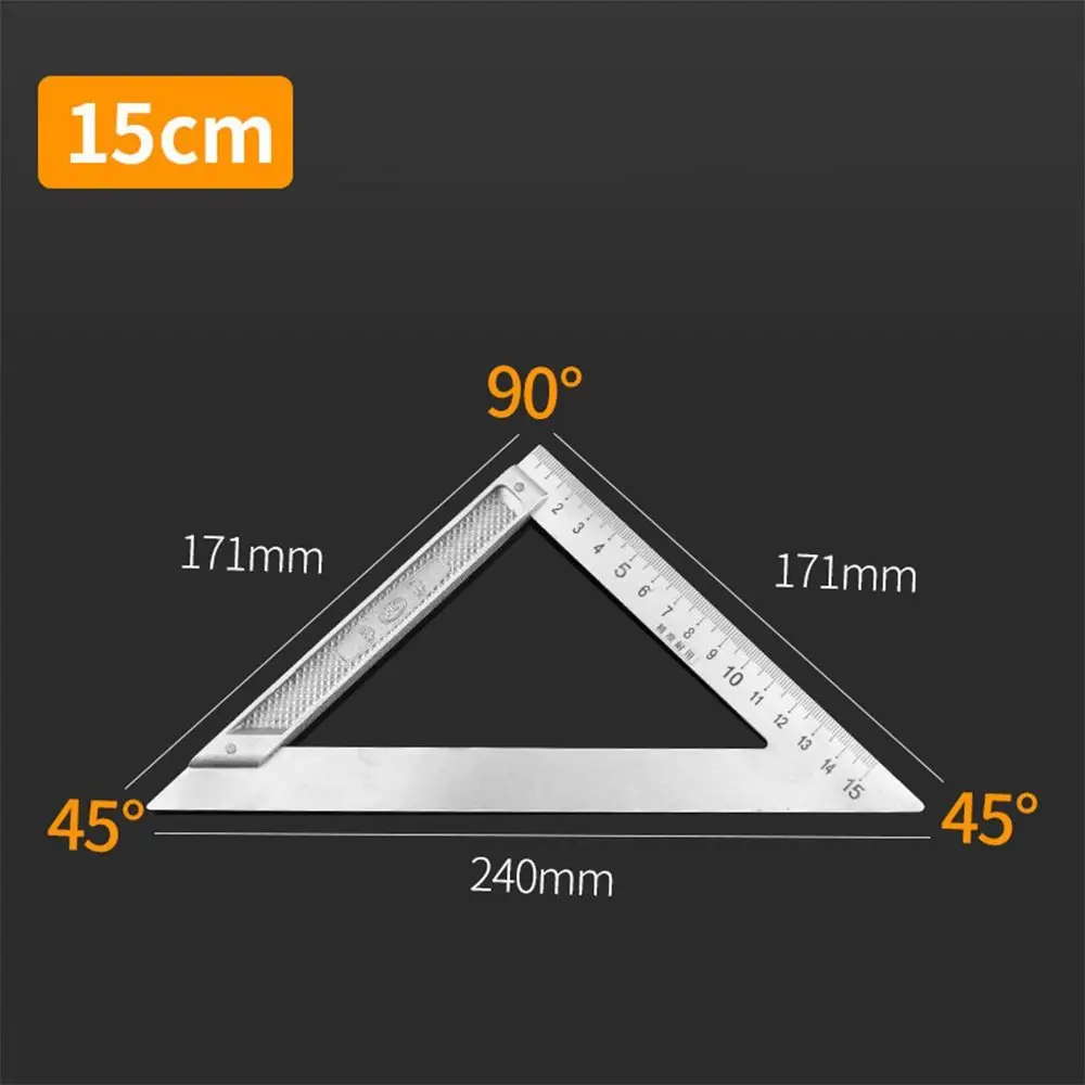 30/50CM Angle Square Ruler 90 Degree Right Angle Ruler Stainless Steel Triangle Woodworking measuring ruler