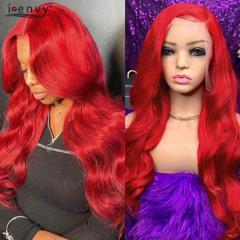 

13X4 Colored Lace Frontal Human Hair Wigs Burgundy Red Lace Front Wigs Body Wave 13x6 Ginger Blonde Lace Front Wig Women Curly