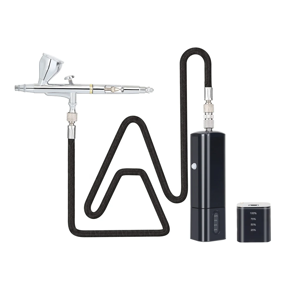 Personal Upgraded Cordless Mini Airbrush And Compressor High Power Super Works Quiet USB Type C Nano Spray portable personal cordless mini noiseless airbrush compressor high power super works quiet type c pneumatic tool