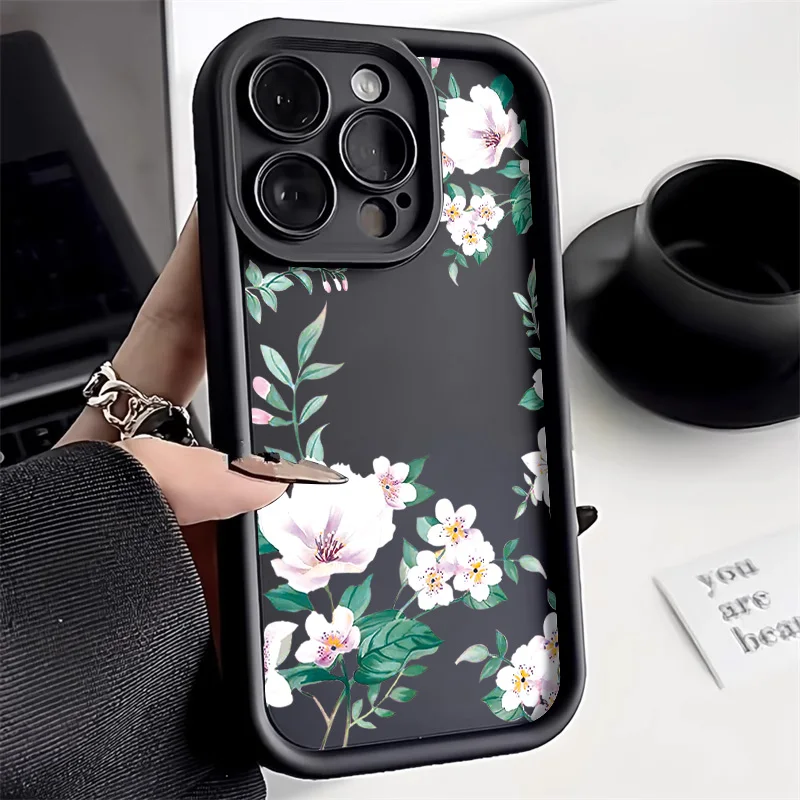 Custodia Graffiti Gardenia Florals Per Samsung Galaxy S24 Ultra S22 S23 Fe S20 S21 Fe Custodia Samsung S24 Plus S23Ultra S 24 Cover Posteriore