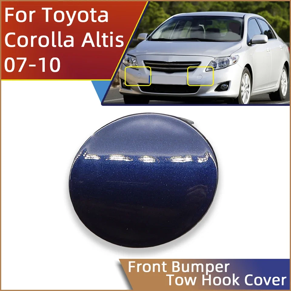 

Car Front Bumper Tow Hook Hauling Eye Cover Lid For Toyota Corolla Altis 2007 2008 2009 2010 Towing Hook Trailer Cap Garnish