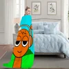 Cartoon S-Sprunki Pattern Incredibox Blanket Plush Nap Sofa rug for Living Room Office Bedroom Birthday Home Travel Kid Gifts 5
