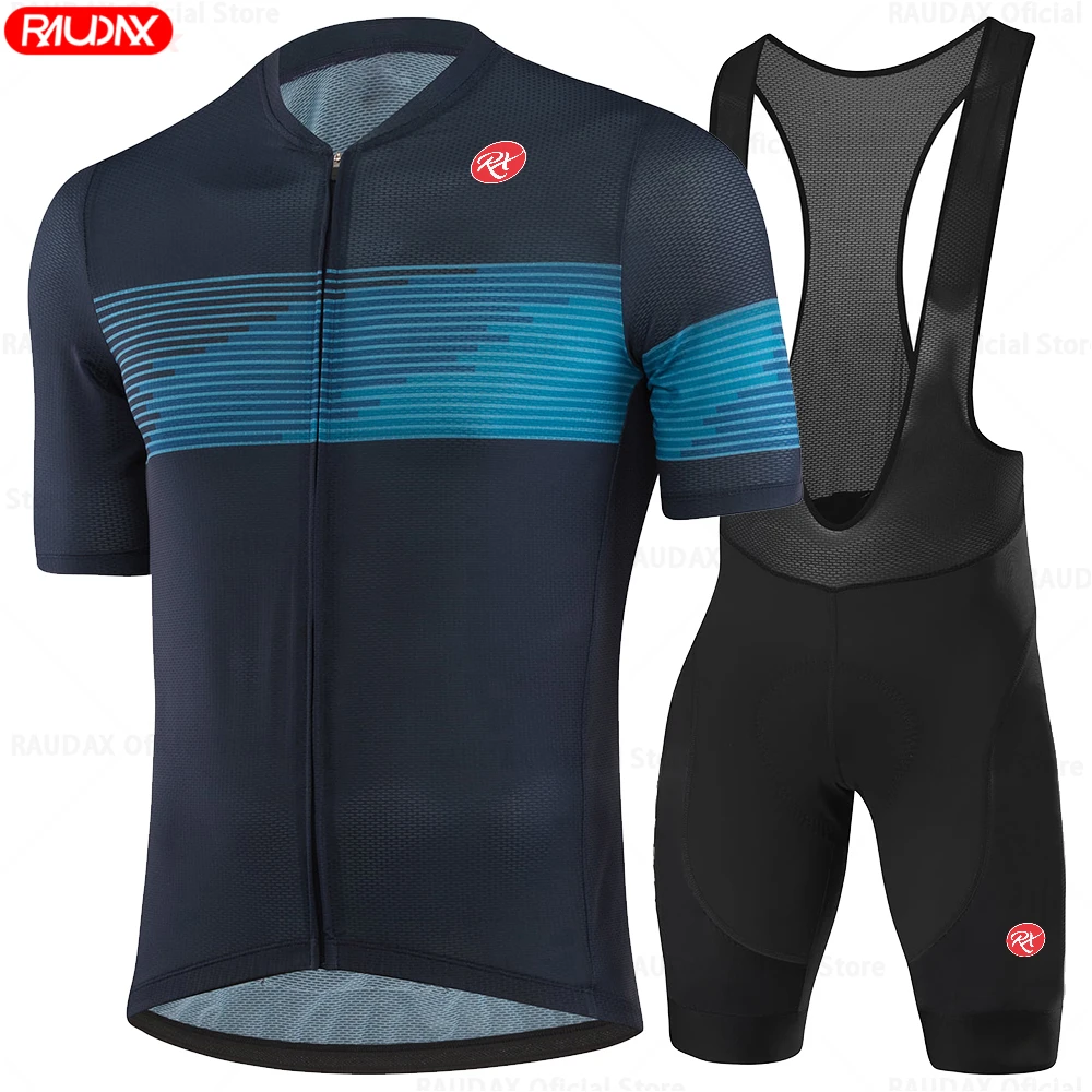 Newest Raudax Sports Team Cycling Clothing Breathable Short Sleeve Cycling jersey set Mallot Ciclismo Hombre Verano Triathlon 4