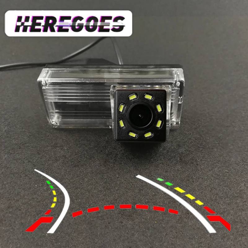 

Рыбий глаз, 8 дюймов, 12 светодиодов, динамическая Беспроводная Автомобильная CCD камера заднего вида ночного видения для Toyota Reiz Land Cruiser prado 120 2002-2009, HD камера заднего вида