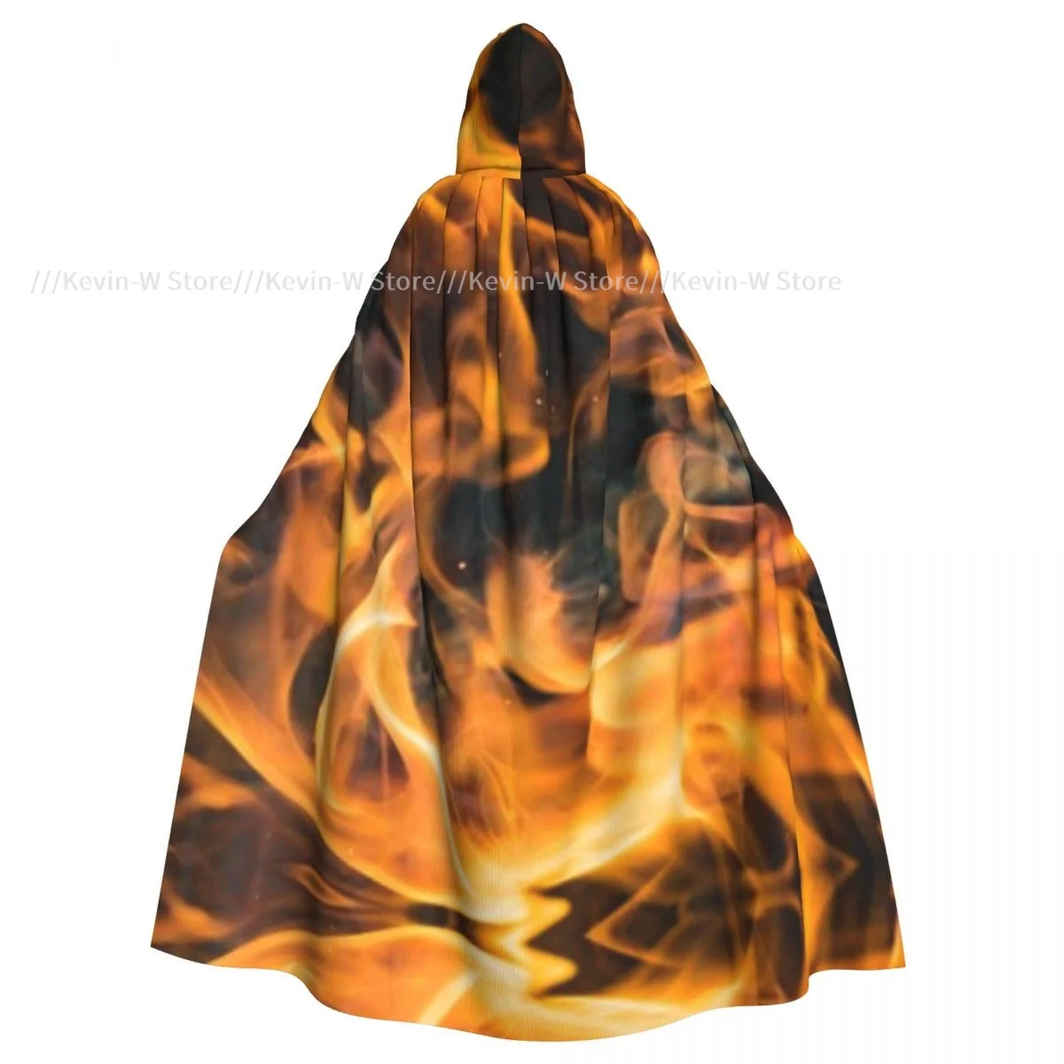 

Unisex Adult Flame Of Fire Cloak with Hood Long Witch Costume Cosplay