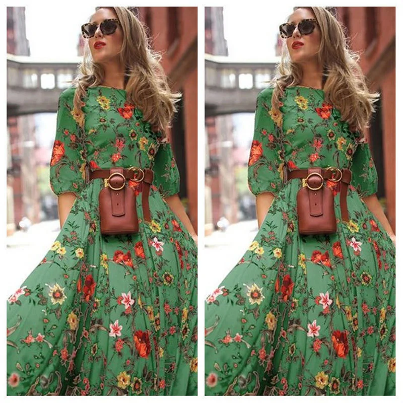 Robe Vintage Naf Naf Style Provençal Fleuri Années 80 - 100% Coton - Taille ~38 - Occasion