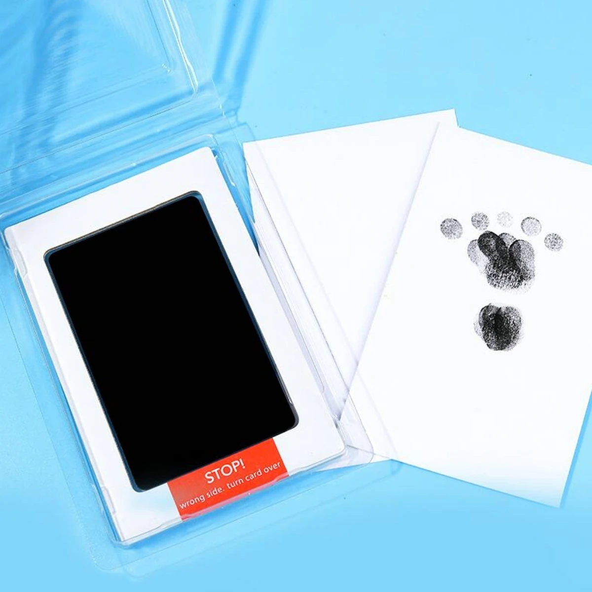 1Pc Pet Footprints Ink Pad Dog Cat Anti-counterfeiting Memorial Non-dirty Paw Prints Table Wash-free Ink-free Pet Footprints