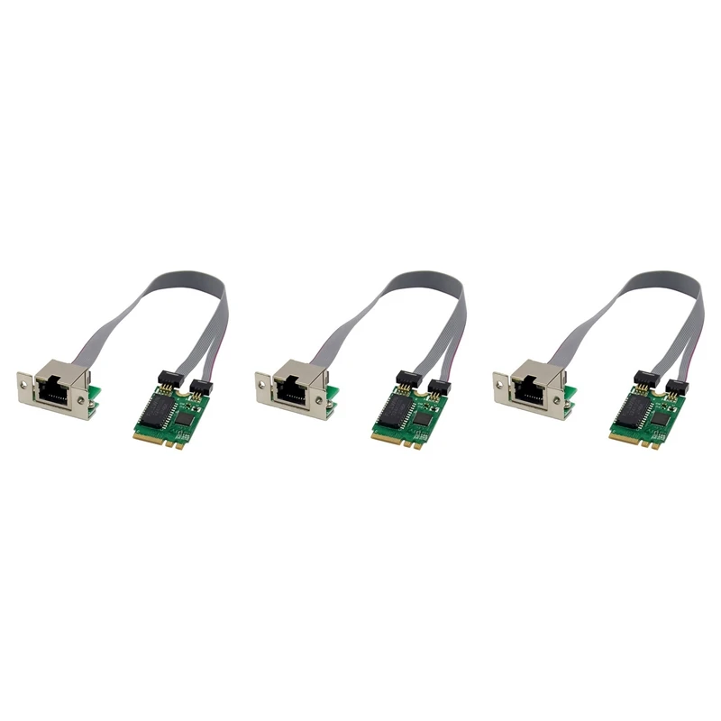 

3X Mini PCIE Network Card M.2 A+E To RTL8111F Gigabit Ethernet Card Single Port RJ45 Ethernet Network Card