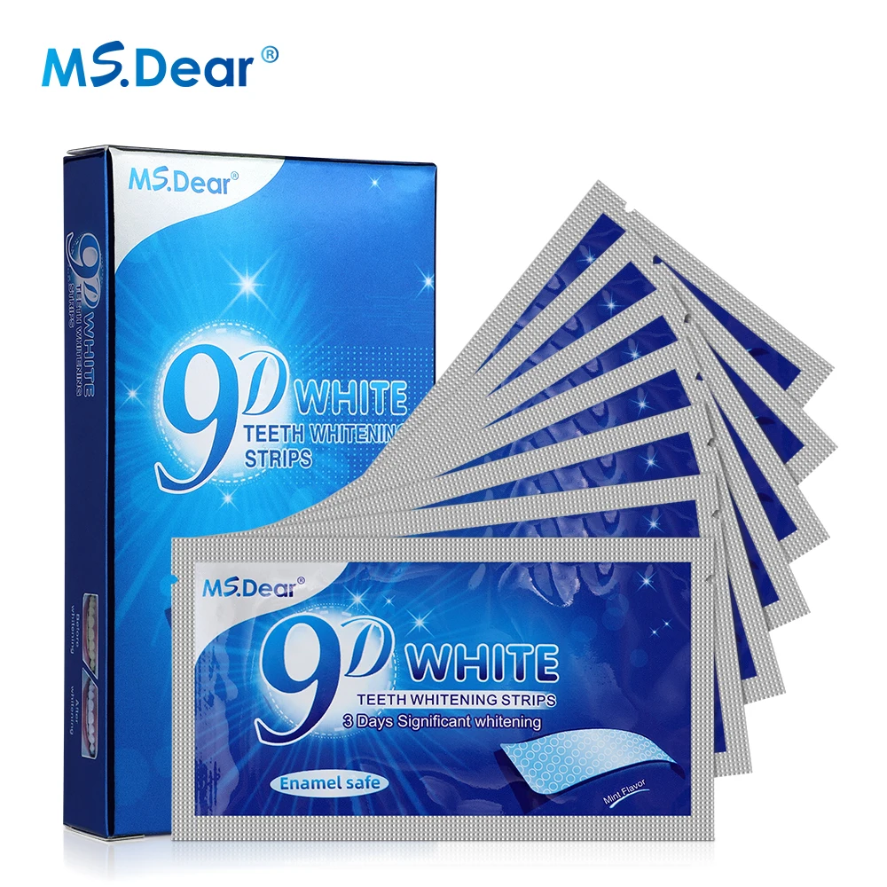 7/14/21/28/70 Pairs 9D Gel Teeth Whitening Strip White Tooth Dental Kit Oral Hygiene Care Strip False Teeth Veneers Whiten Gel