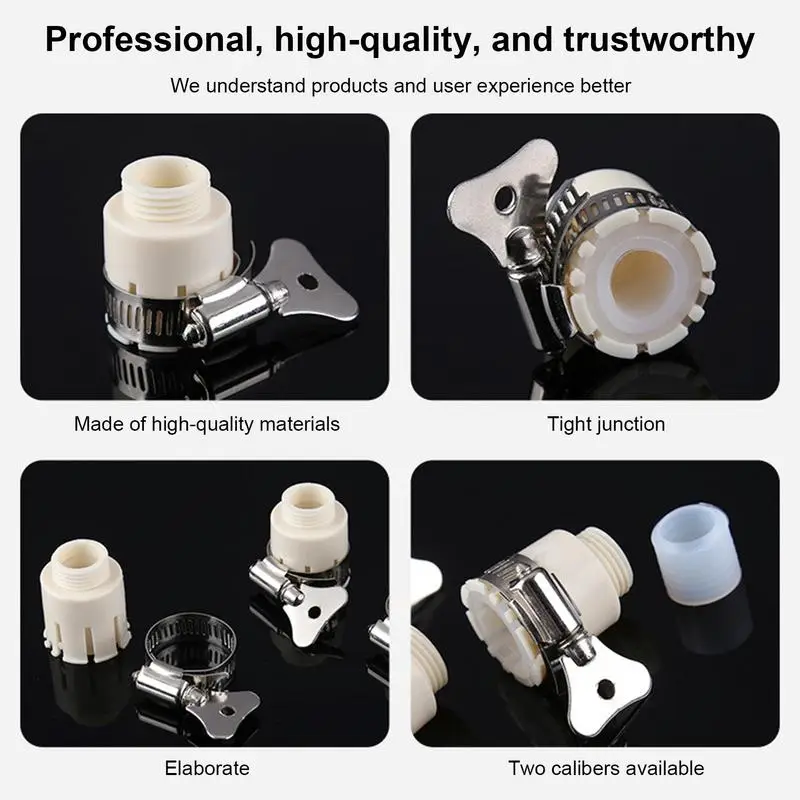 Faucet Extension Sink Connector Joints For Faucet Hose Fittings Kitchen Tap Extension Reusable Watering Hose Connector For