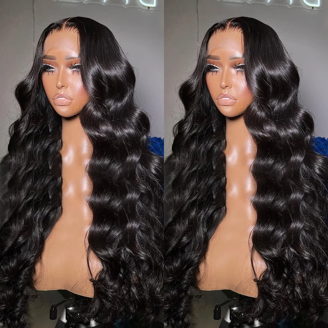 40 30 Inch Lace Front Human Hair Wigs 13x6 Hd Transparent Frontal Brazilian  - Lace Wigs - Aliexpress