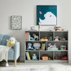 Wooden Bookcase, Storage Organizer with Anti-Tilt Device, Modern Storage Display Cabinet for Living Room, Classroom, Kid’s Room 6