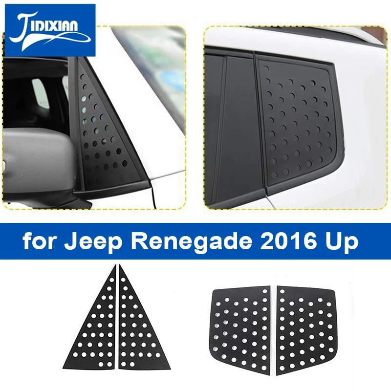 Jidixian Auto vorne Heckscheibe Glas dekoration Abdeckung Zubehör für Jeep  Renegade 2016 2017 2018 2019 2020 2021 2022 2023 bis - AliExpress