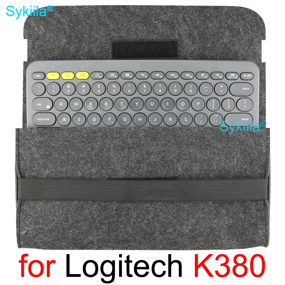 Capa para Logitech K380 pu Pvc Bolsa de Armazenamento Acessórios para Teclado Bluetooth Bolsa Portátil