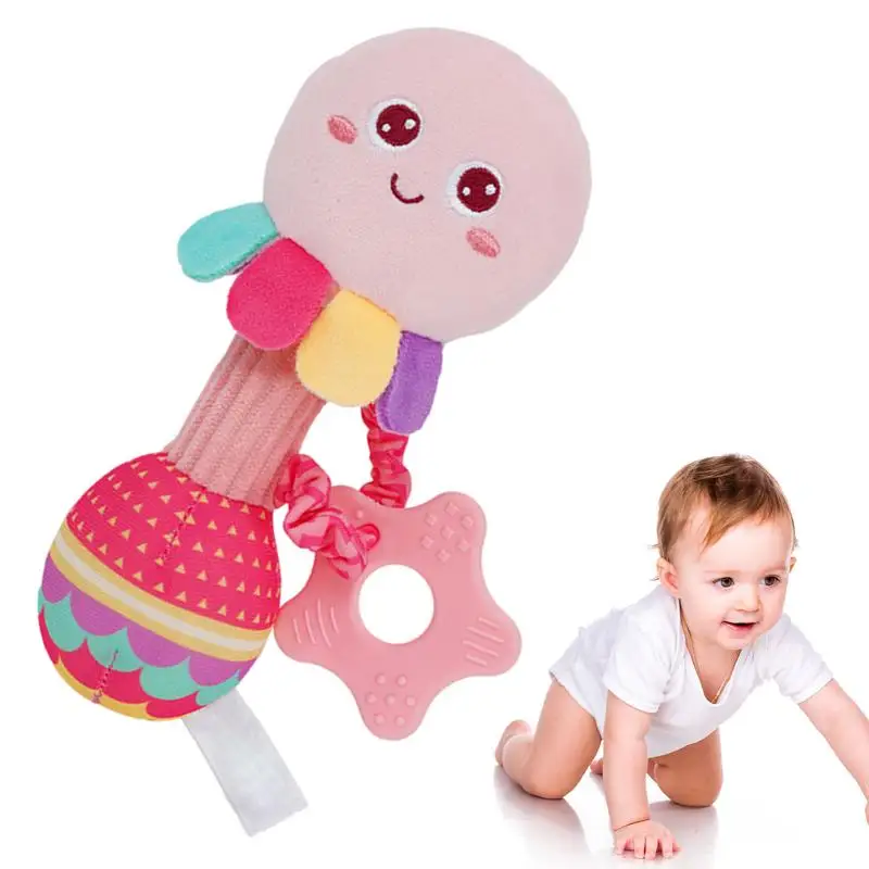 

Soft Plush Hand Rattles Cute Animal Rattle Plush Crib Doll Animal Plush Stuffed Toy Newborn Developmental Hand Grip Kids Toys