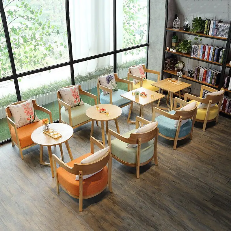 Coffee Wood Round Table Nordic Leather Arm Chair Cafe Stackable Entertainment Center Modern Square