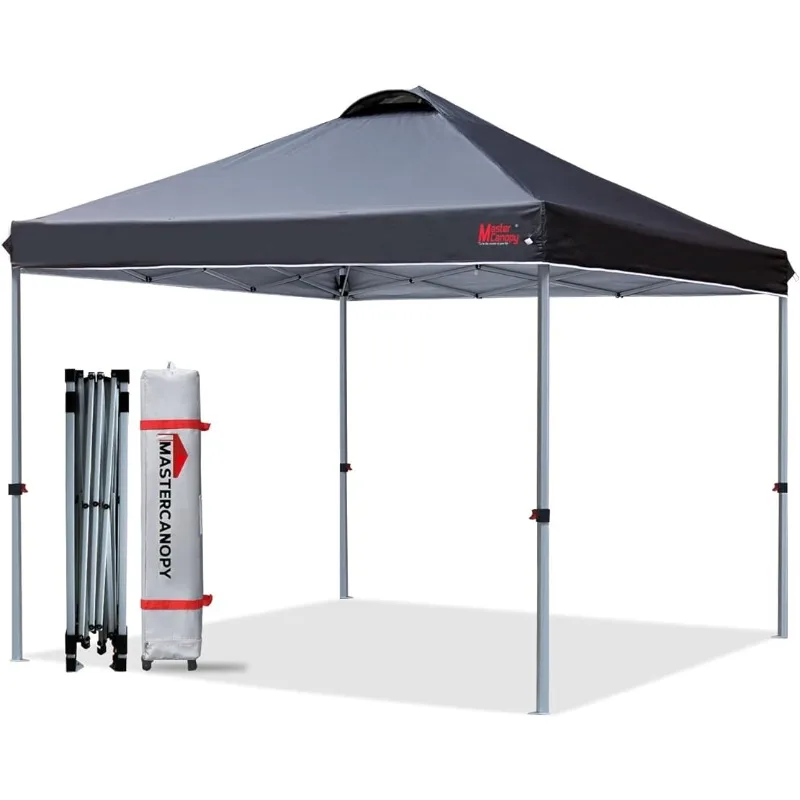 

MASTERCANOPY Durable Ez Pop-up Canopy Tent with Roller Bag (10x10, Black) carpas para camping outdoor patio furniture