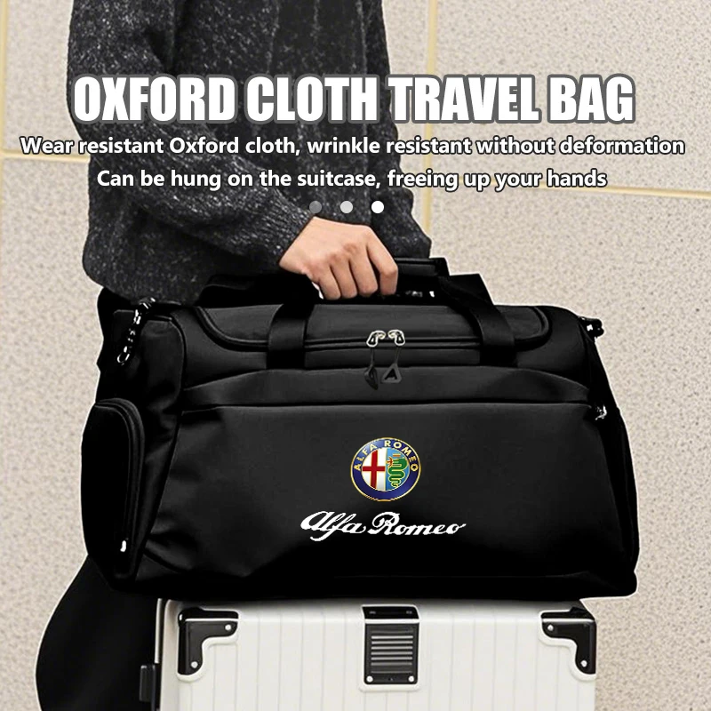 Sport Fitness Gym Bag Waterproof Oxford Duffel Luggage Travel Bag
