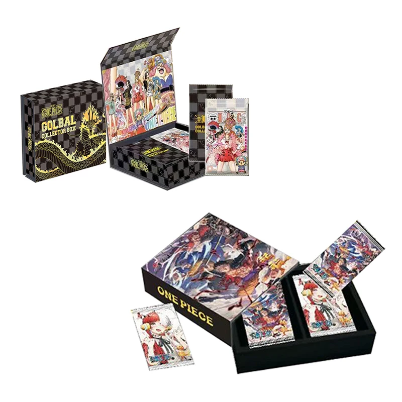 One Piece Global Collector Box Cards Booster Puzzle Red Rare Anime Playing Cards