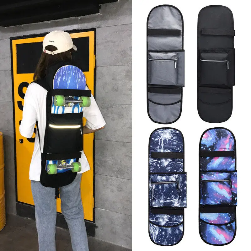Foldable Skateboard Backpack Durable Skateboard Bag Men and Women Sports Waterproof Longboard Backpack Outdoor Sport Accessories