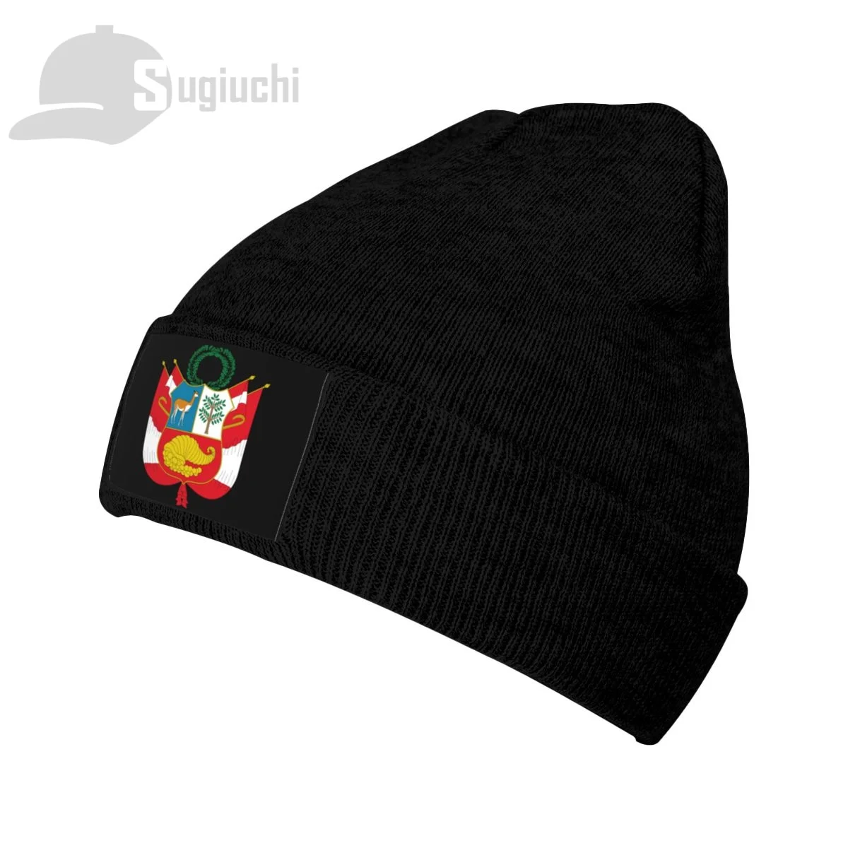 

Emblem Of Peru Country Top Print Men Women Unisex Knitted Hat Winter Autumn Beanie Cap Warm Bonnet