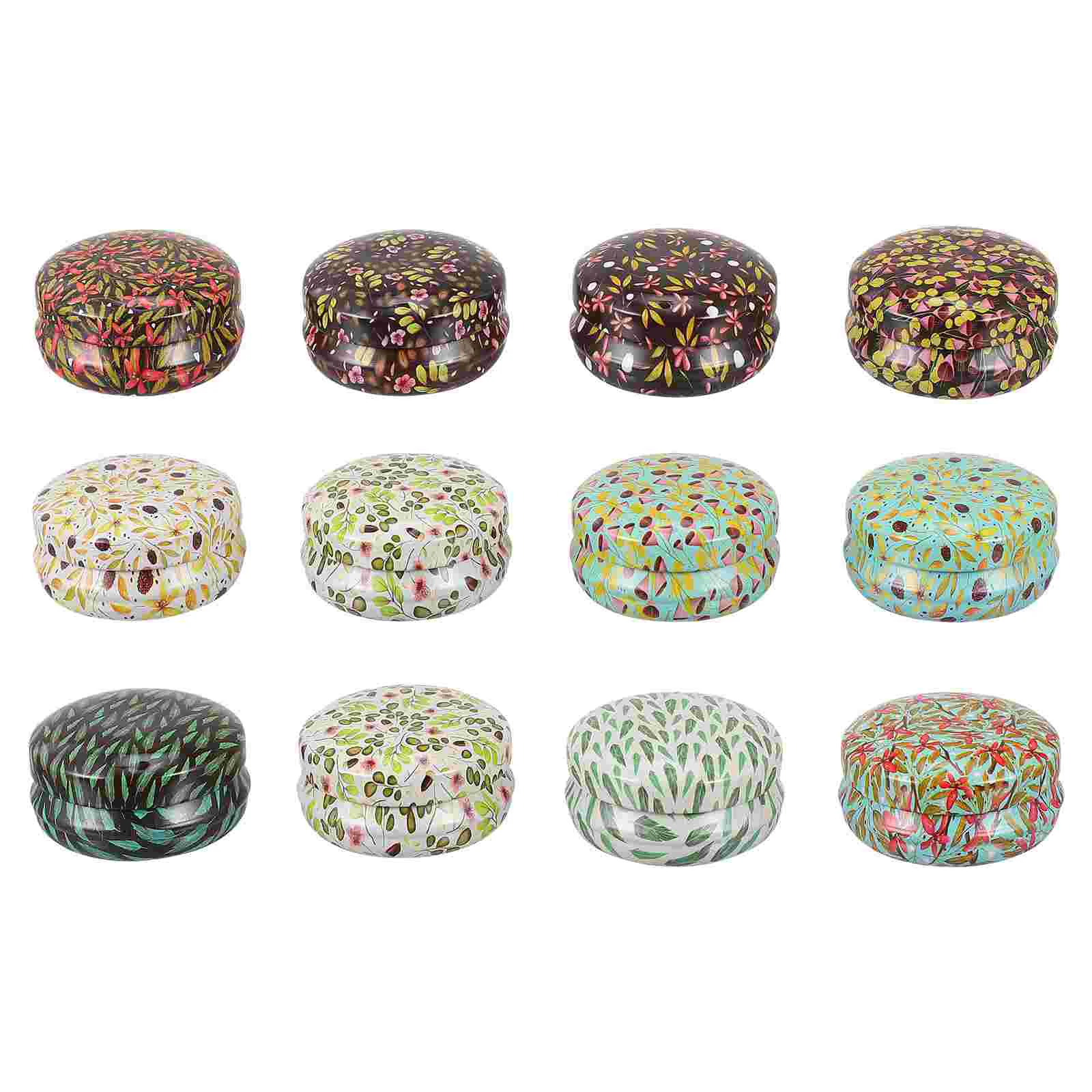 

Candle Jar Empty Tin Tinplate Travel Cosmetic Round Box Beads Jewelry Aromatherapy Container Refillable Can Lip Tea Airtight