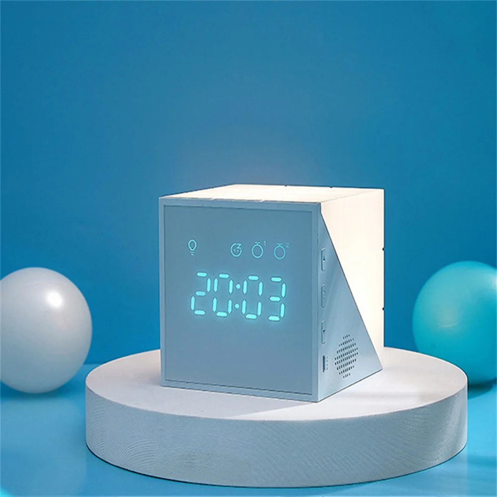 Voice Control Intelligent Alarm Clock Wake Up Light Alarm Digital