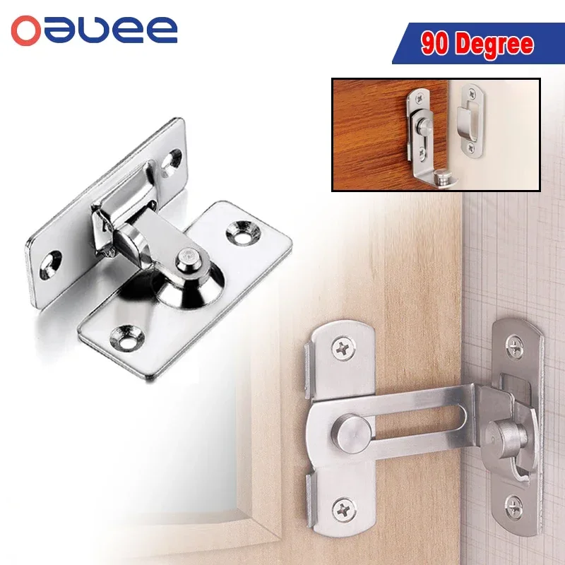 Door Latch 1pc Barn Door Cast Metal Hook Latch Lock Texture Country Rustic Decoration Ornament Toilet Doors Right Angle Sliding Door Buckle door latch